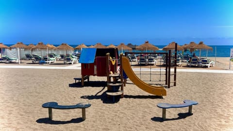 Children's playground on the beach